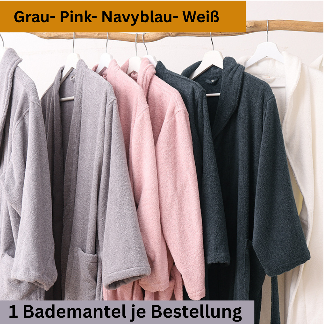 Kuschliger Bademantel aus 100% Baumwolle - lemsa-shop.com
