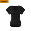 Elegantes Tencel Shirt  mit V-Ausschnitt - lemsa-shop.com