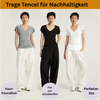 Elegantes Tencel Shirt  mit V-Ausschnitt - lemsa-shop.com