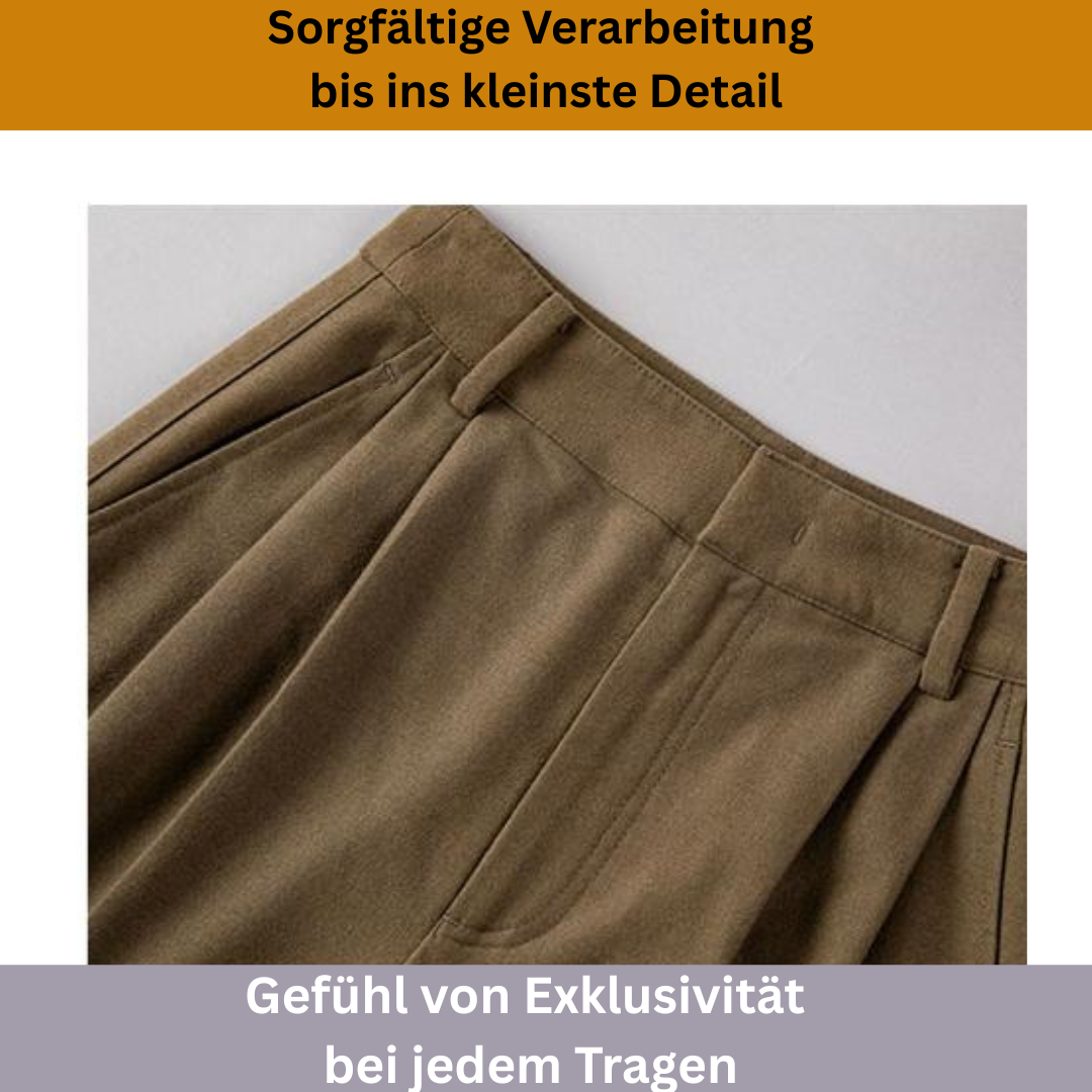 Elegante Premium Damenhose mit weitem Bein