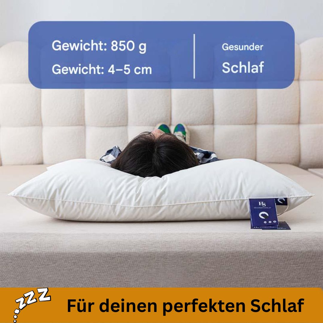 Feder- Daunenkopfkissen für perfekten Schlaf - lemsa-shop.com