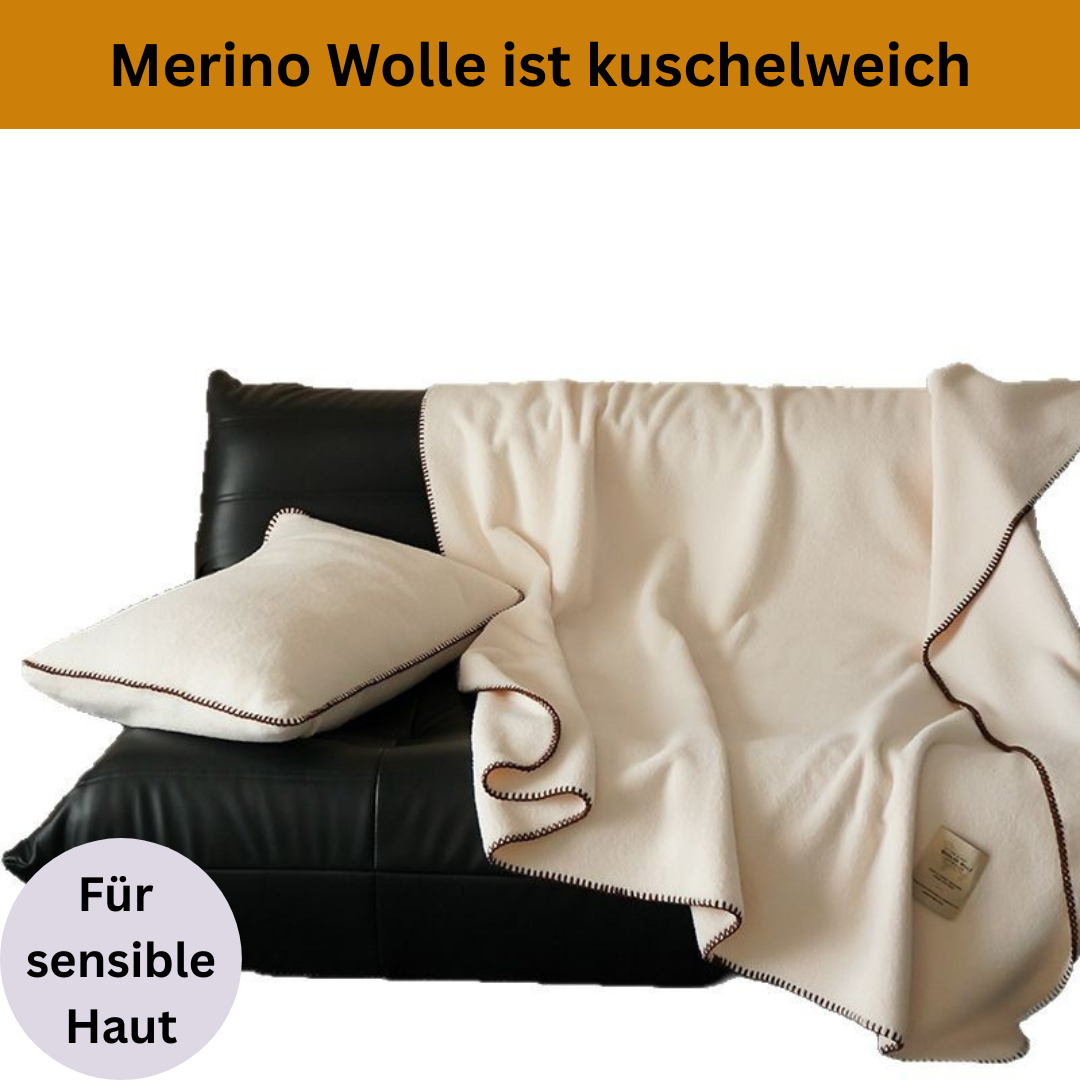 Merino Dream – Kuschelweiche Premium-Wolldecke für Zuhause“
