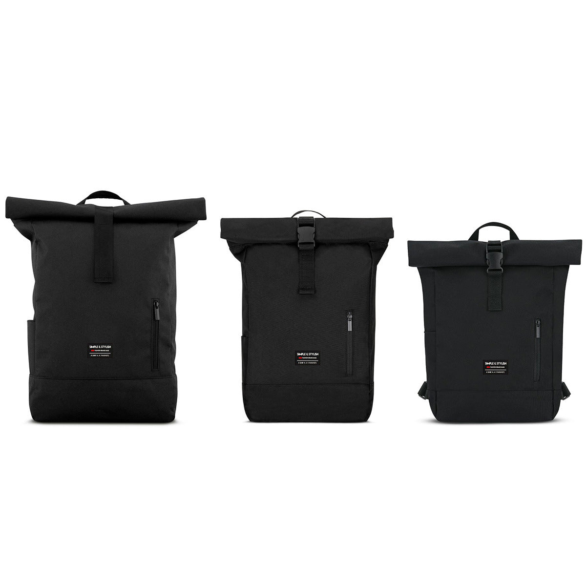 Moderner rosa Rolltop Rucksack von Lemsa-shop.com - wasserdicht und geräumig