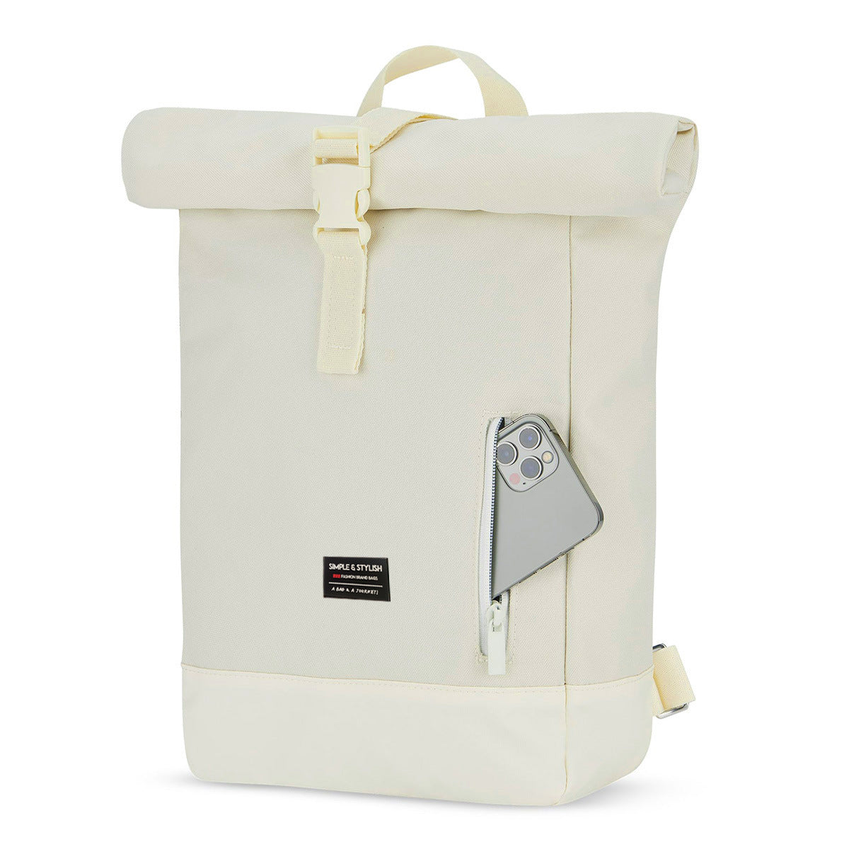 Moderner rosa Rolltop Rucksack von Lemsa-shop.com - wasserdicht und geräumig
