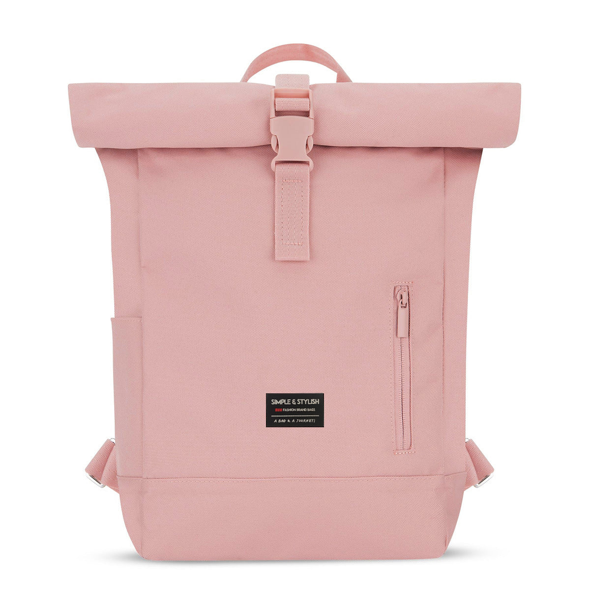 Moderner rosa Rolltop Rucksack von Lemsa-shop.com - wasserdicht und geräumig