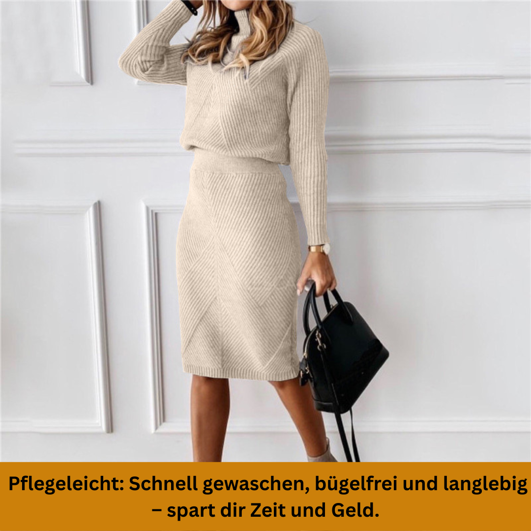 Elegantes Strickkleid für den Herbst