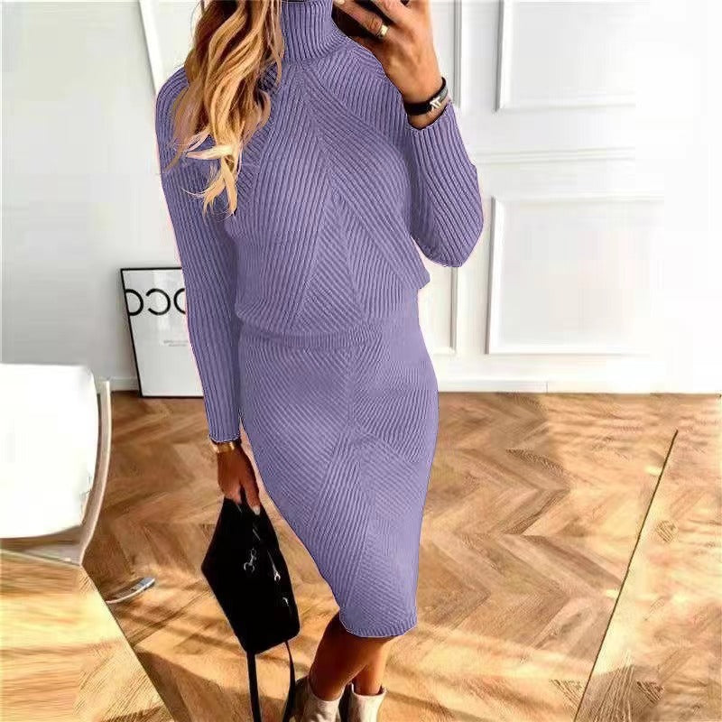 Elegantes Strickkleid für den Herbst