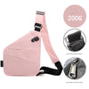 Rosa Umhängetasche rechts getragen - moderne Unisex Tasche